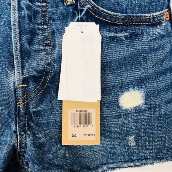 Levi High Rise Button Down Shorts - Picture 4 of 5